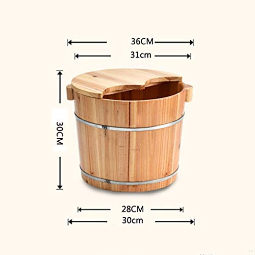 Spa de pies de madera para baño y pedicura miniatura 5