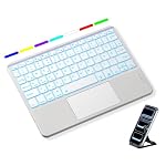 Vobafe – Vobafe Bluetooth Tastatur mit Touchpad, 7-farbiges Backlight