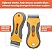 Razor Blade Scrape with 20pcs Extra Blades, Scraper Tool, Razor Blade Retractable, Paint Stripping Tool, Hob Oven Glass Cooker Cleaning Tool Non Scratch Anti Slip Window Glass Wallpaper