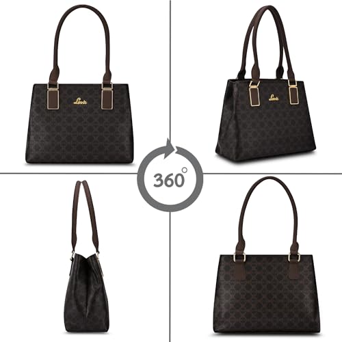 Image of Lavie Women's Zabby 2C Monoprint Satchel Bag for Women | Satchel Handbag for Work | Ladies purse | Stylish Shoulder Bag | Gift For Ladies