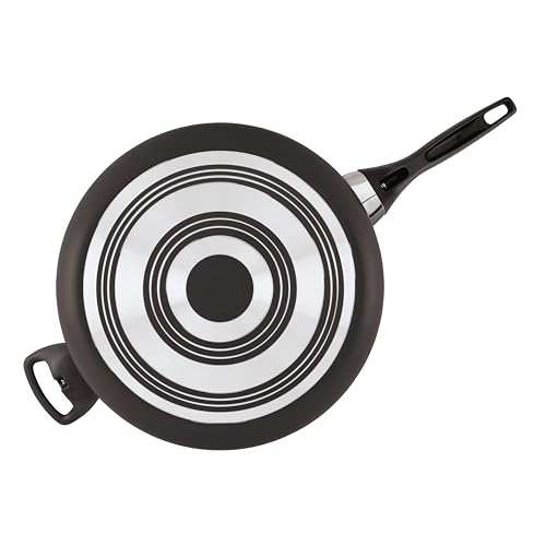 Farberware 21981 nadaje się do mycia w zmywarce nieprzywierająca aluminiowa kuchenka Jumbo z uchwytem pomocniczym, 6 Quart, czarny