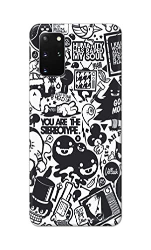 Image of Printed Hard Back Cover Case for Samsung Galaxy S20 Plus | S20+ 4G | Samsung S20+ 5G Back Cover (Mixed Cartoon) -1302