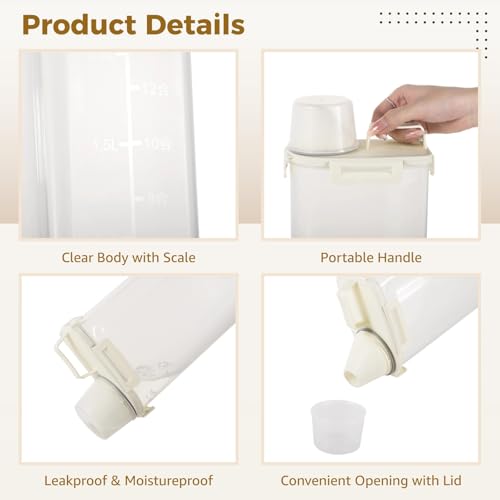 Contenedor de Almacenaje para Arena de Gato 0.8 Gal Transparente miniatura 4