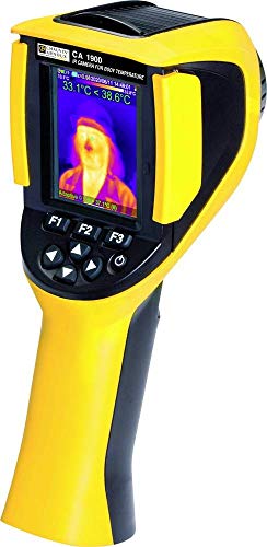 Chauvin Arnoux C.A 1900 - Cámara térmica (30 hasta 45 °C, 160 x 120 píxeles, 9 Hz, 2 m, resistente a caídas, fieber-Scre Cover