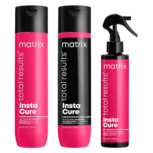 Image of Matrix PACK Total Results InstaCure Anti-Breakage Shampoo 300ml, Conditioner 300ml and Anti-Breakage Filler Spray 190ml