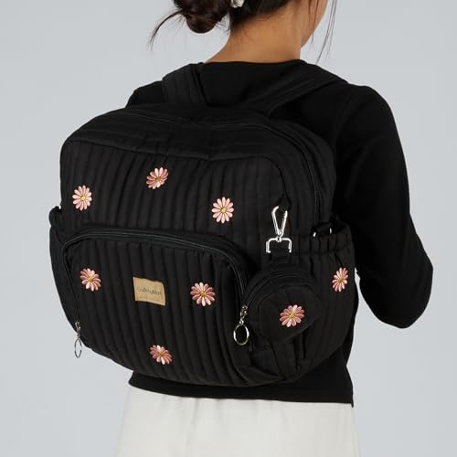 Image of GOBABYMART Diaper Bag Backpack with Changing Pad - Travel Baby Bag, Insulated Bottle Pockets, Stroller Straps