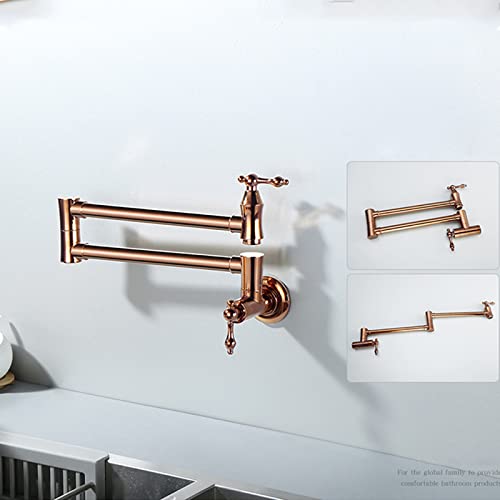 Robinet d'évier de cuisine extensible et pliable avec bras pivotant