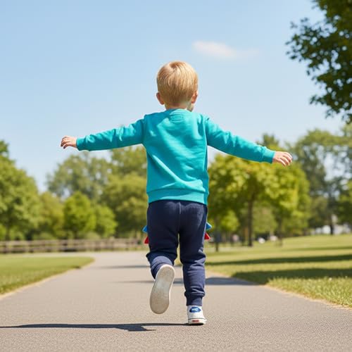 Conjunto de ropa de niño de 2 piezas con dinosaurio azul de 4 años 4