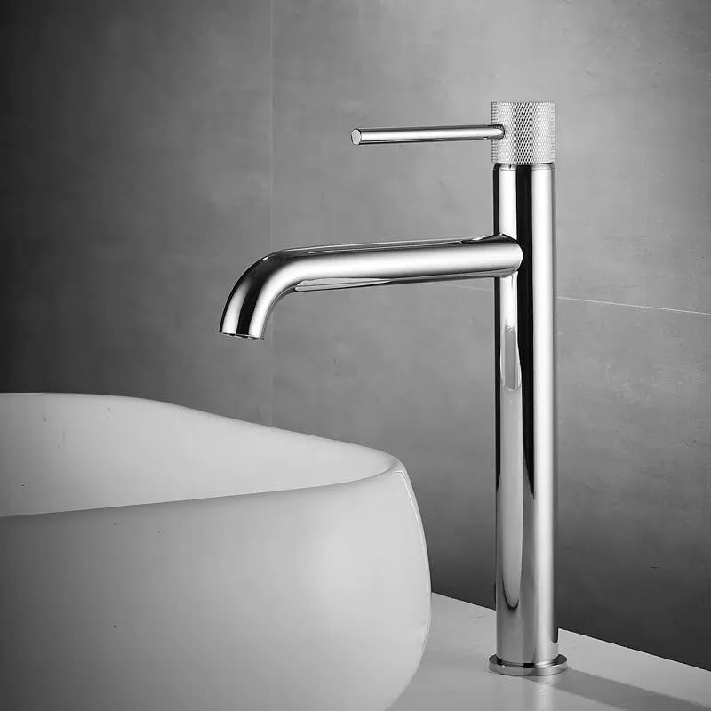 Robinet d'évier noir mitigeur de salle de bains avec grue à eau en laiton