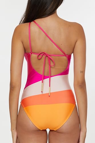 Trina Turk Women's Sunburst One Piece Swimsuit, Adjustable, Bathing Suits3