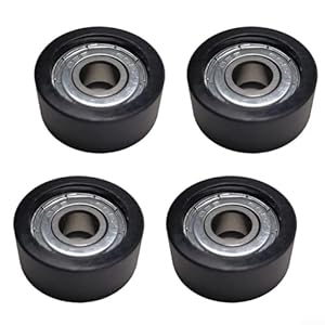 CWOQOCW Rudergerät Lager Rad Ersatzteil Rollen, Sitze Rad mit Lager für Fitness Krafttraining Ausrüstung Rudermaschine sitz räder