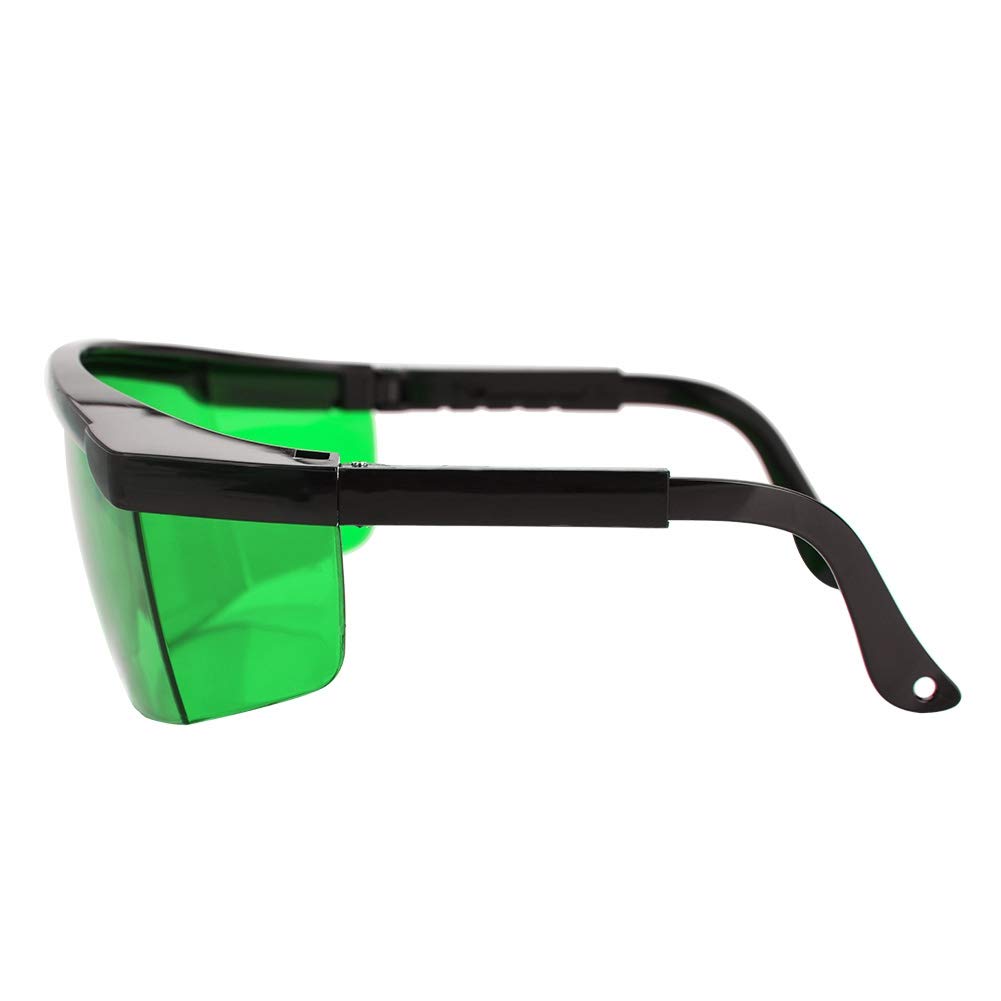 Artillery Okulary wzmacniające laserowe, czerwony/zielony, opcjonalna widoczność wiązki laserowej, okulary poprawiające wzrok, okulary ochronne do poziomu lasera (zielone)