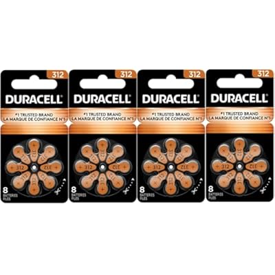 Duracell Hearing Aid Size 312 Batteries, 32 Count