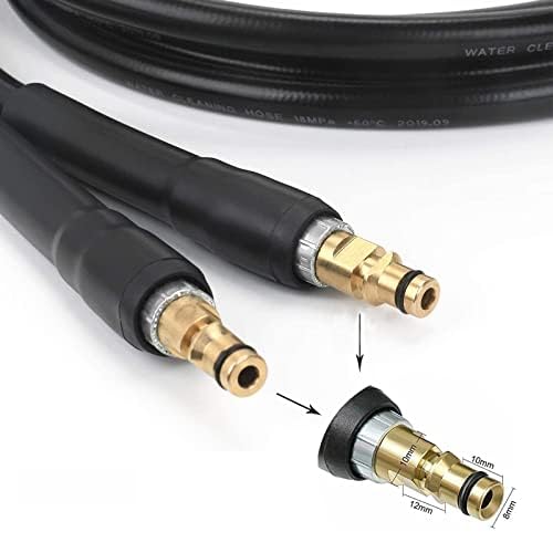 Quick Connect Tubo Flessibile 15 Metri Per Idropulitrice Kärcher K2-K7 - Prolunga Alta Pressione 180 Bar, Compatibile K2 K3 K4 K5 K6 K7