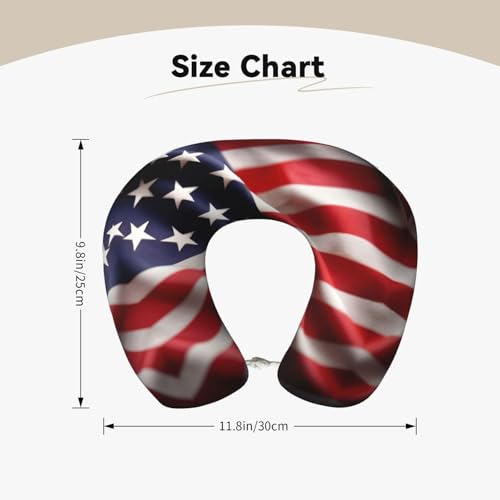 Almohada de viaje con diseño de bandera americana miniatura 5