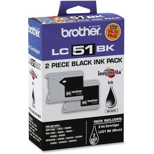 Brother LC51BKS - Black Ink Cartridge 2 Pack - image 2