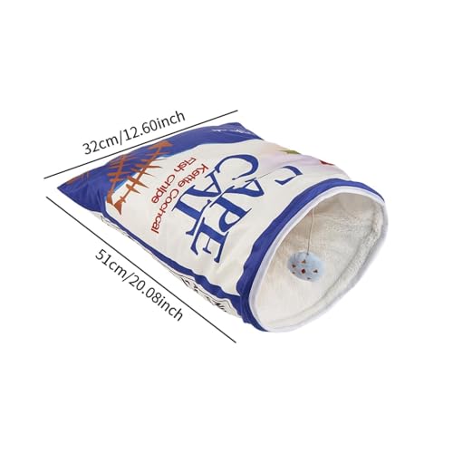 ＡＷＨＡＯ Cama de caverna de gato com brinquedo suspenso do lado de fora dos gatos seqüestros quentes co