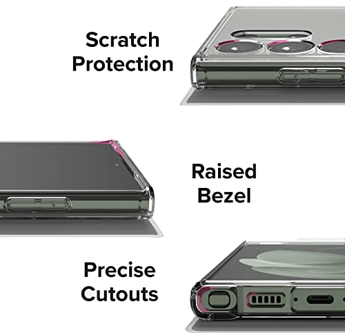 Image of Silicon Camera Protection Crystal Clear Flexible Back Cover for Samsung Galaxy S23 Ultra-Transparent.