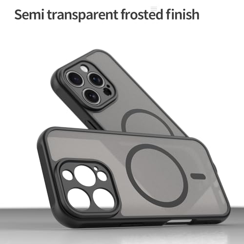 Coque iPhone 16 Pro Asuwish compatible MagSafe et translucide mate - 6