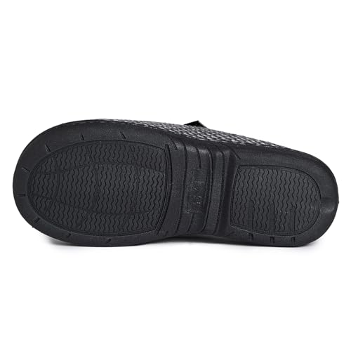 Image of Lucky Brand Boys Micro Suede Sherpa Clog Slippers Warm Cozy Indoor Outdoor Slip On House Shoes Plush Lined Comfort Clogs