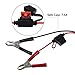 SPARKING 1.5FT 12V Battery Alligator Clip to SAE 2Pin Quick Disconnect Cable SAE to Battery Clamp Cable 7.5A Fuse (2 PACK)