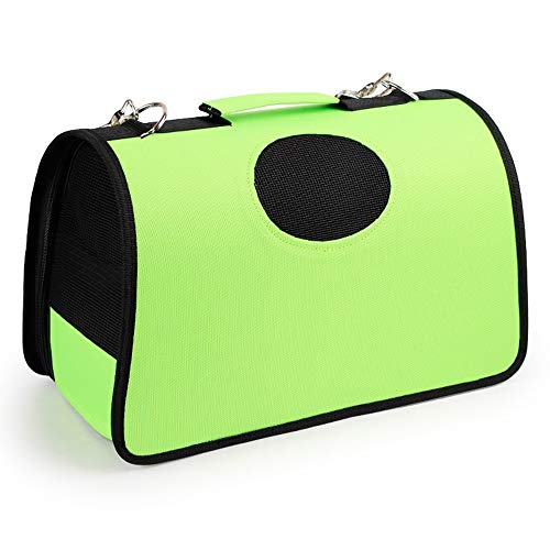 Sac à dos pour animaux de compagnie vert anti stress de taille S