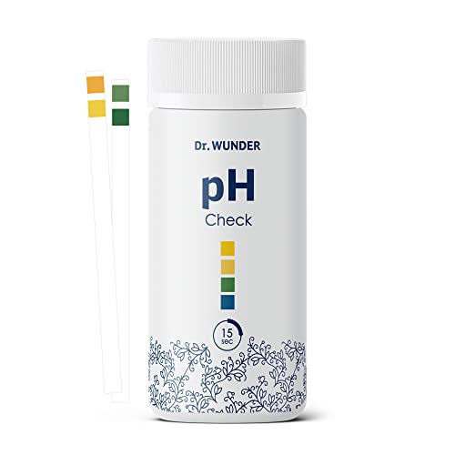Dr. Wunder® pH-Check: 100 hochwertige Teststreifen | bestens geeignet für die genau pH-Messung im Urin & Speichel | ideal zur Säure-Basen-Kontrolle | exaktes Ergebnis in nur 15 Sekunden Cover