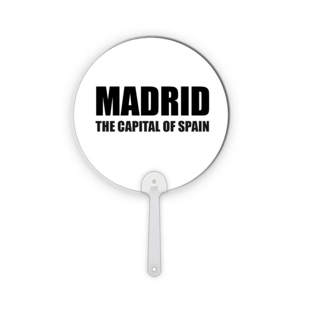 Éventail rond Madrid plastique idéal pour se rafraîchir en terrasse ou décorer un salon espagnol