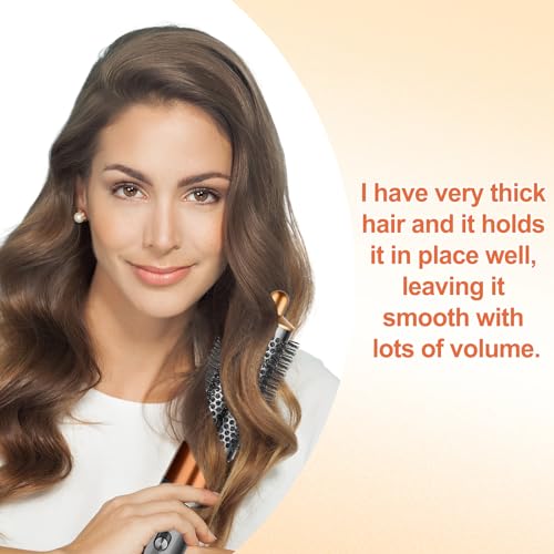 Round Brush Attachment for Dyson Air wrap Oval Round Volumizing Brush for Dyson Airwrap Accessories, Gold