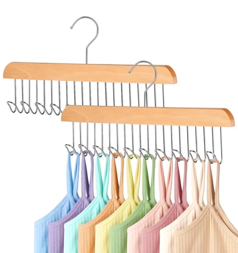 2 Pack Bra Hangers for Closet Organizer Upgraded Non-Slip Bra