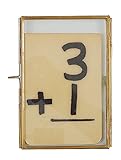 Creative Co-op 4 x 6 Brass & Glass Photo Frame