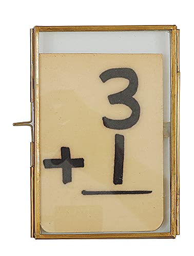 Creative Co-Op 4 x 6 Brass & Glass Photo Frame