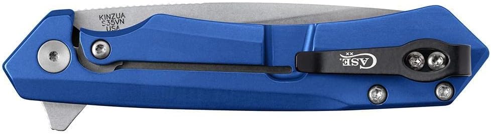 Case xx Kinzua 64663 Frame Lock Blue Aluminum S35VN Stainless Pocket Knife Knives