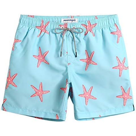MaaMgic Bañadores Hombre Short de Natación Azul Estrella de Mar M Cover