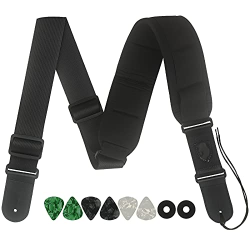 Perkanion Sangle de Guitare Extrémités en Cuir Sangle Guitare Ajustable en Bandoulière pour Guitares Basses électriques… - Les Beatles, Paul McCartney, John Lennon, RIngo Starr, George Harrison Perkanion Sangle de Guitare Extrémités en Cuir Sangle Guitare Ajustable en Bandoulière pour Guitares Basses électriques… – Image 3