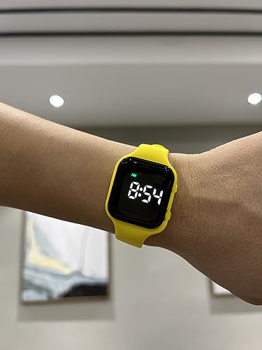 E-Vibra WT15 - SQUARE Waterproof Vibrating Alarm Watch Rechargeable 15 Alarm Reminder Watch Potty Training Watch thumb #1