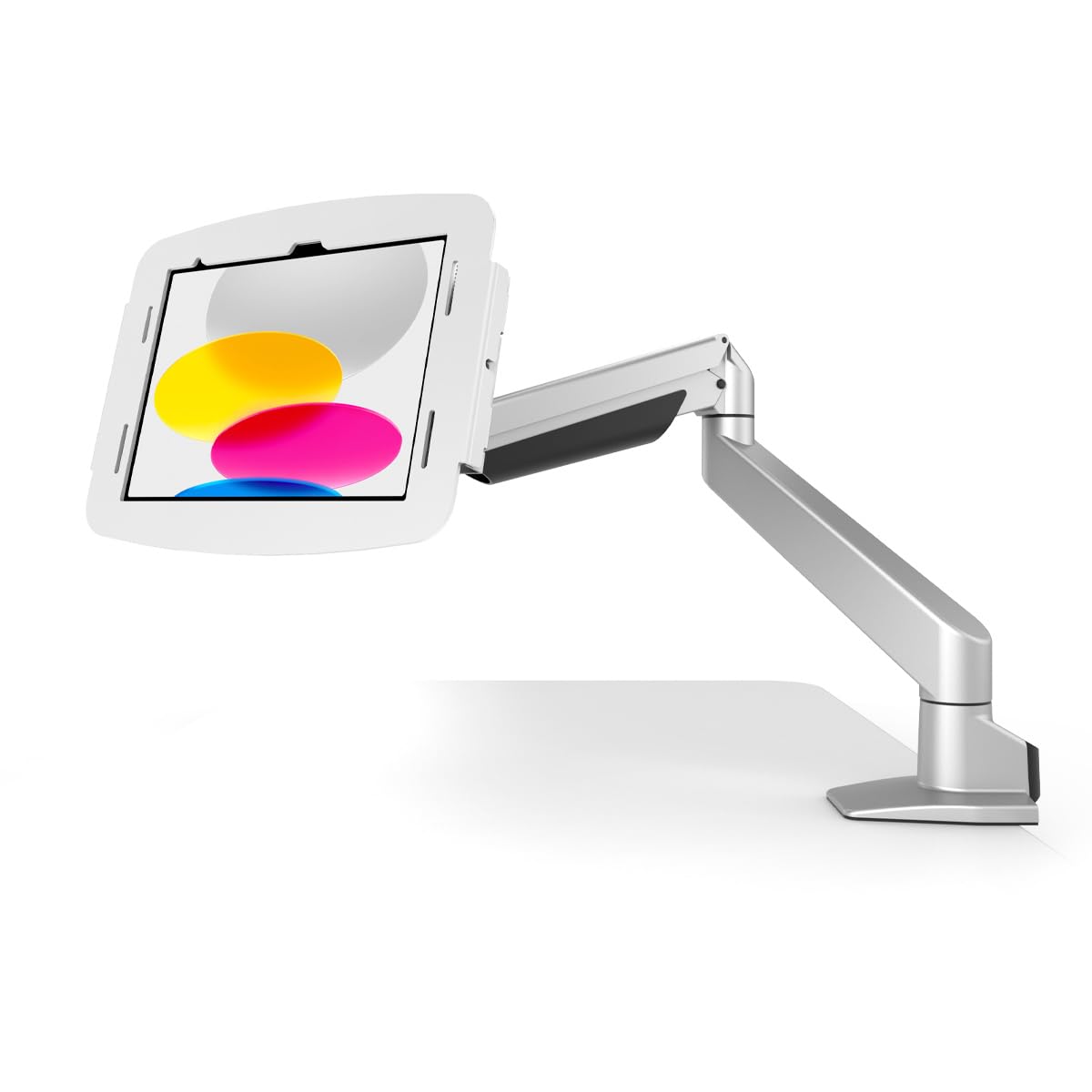 Compulocks iPad 10th-11th (A16) Gen Space Enclosure Articulating Arm Mount White