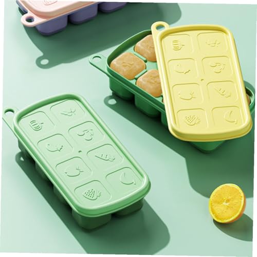 Bandejas para cubitos de hielo con tapa 3 piezas ABOOFAN miniatura 5