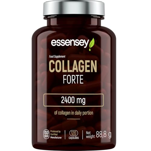 ESSENSEY - Collagène Forte I 2400 mg par dose quotidienne recommandée I 120 gélules I Collagène hydrolysé de type I SOLUGEL® I 60 doses quotidiennes I Facile à avaler – Image 3