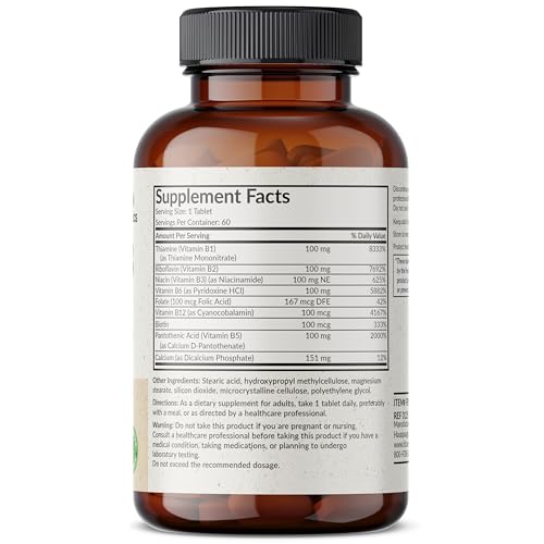 Futurebiotics Super B 100 Sustained Release Vitamin B Complex Non-GMO, 60 Vegetarian Tablets - Thumbnail 2