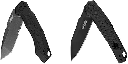 Miniatura 8 de Kershaw Analyst Tanto - Cuchillo de bolsillo, hoja de 3.25 pulgadas, apertura SpeedSafe, bloqueo de revestimiento (2062ST), color negro
