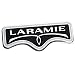 EmbRoom Laramie Emblem, 3D LARAMIE Badge Nameplate Tailgate Sticker Decal Replacement for Ram 1500 2500 3500 (Chrome)