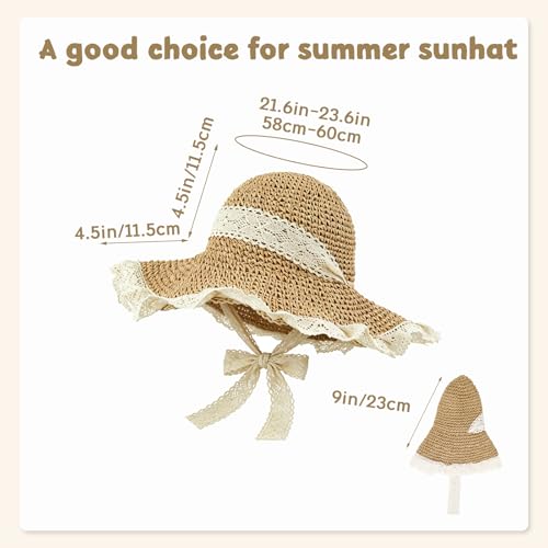 Sombrero de playa de ala ancha para mujer miniatura 2