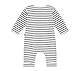 Petit Bateau Unisex Baby A0BVP Langer Overall, Weiß/Blau, 12 Monate