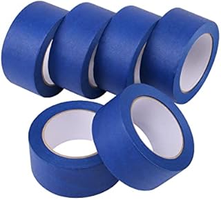 SuperGift.com 6Pack Masking Tape Set - 50meter Long Decorating Masking Tape for DIY Artists Painting School Crafts Household (6pack (48mm x 50meter))