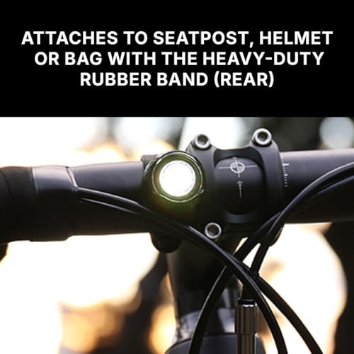 CatEye Orb Bike Lights Set - Bright 50-Lumen Front Bicycle Light & 30-Lumen Rear Lamp | Multiple Flash Modes MTB | Compact & Water-Resistant Bicycle Lights for Safer Cycling | Cycle Accessories - Image 4