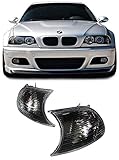 bmw e46 blinker birne 1 Paar - (rechts + links) - schwarze Blinker (Kristall Optik) - incl. den dazu benötigten Lampenfassungen - incl.orangen Leuchtmittel zum problemlosen Umrüsten -