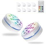 [Satte Lichtfarben]: Eingebaut in 13 Premium-LED-Perlen. Es verfügt über 16 Farben, 5 Helligkeitsstufen, 4 Farbwechselmodi (Blitz, Fade, Smooth, SOS) und 3 Timer-Funktionen (2h, 4h, 6H), die Ihnen mehr Auswahlmöglichkeiten bieten schaffen Sie eine schöne Atmosphäre, die Sie möchten.