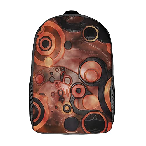 Sac à dos imprimé en 3D cartable scolaire unisexe de 17 pouces pour fille et garçon