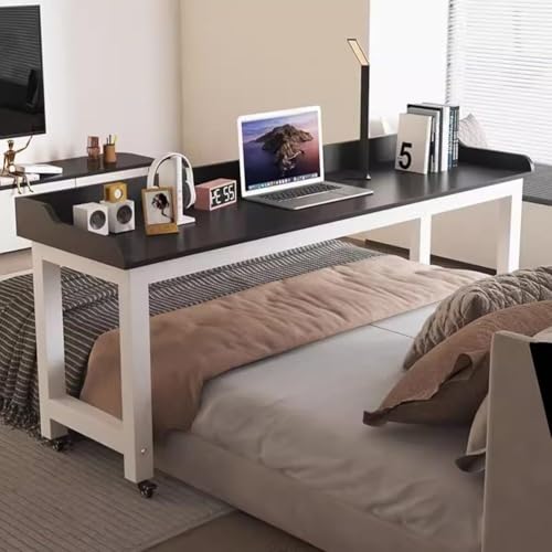 Table de lit à roulettes et bureau ordinateur portable mobile polyvalent grand format